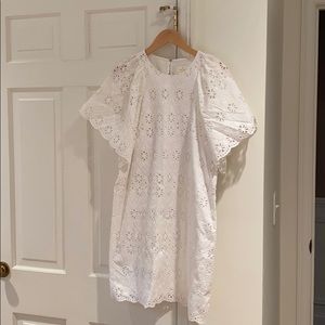 Kate Spade white eyelet dress